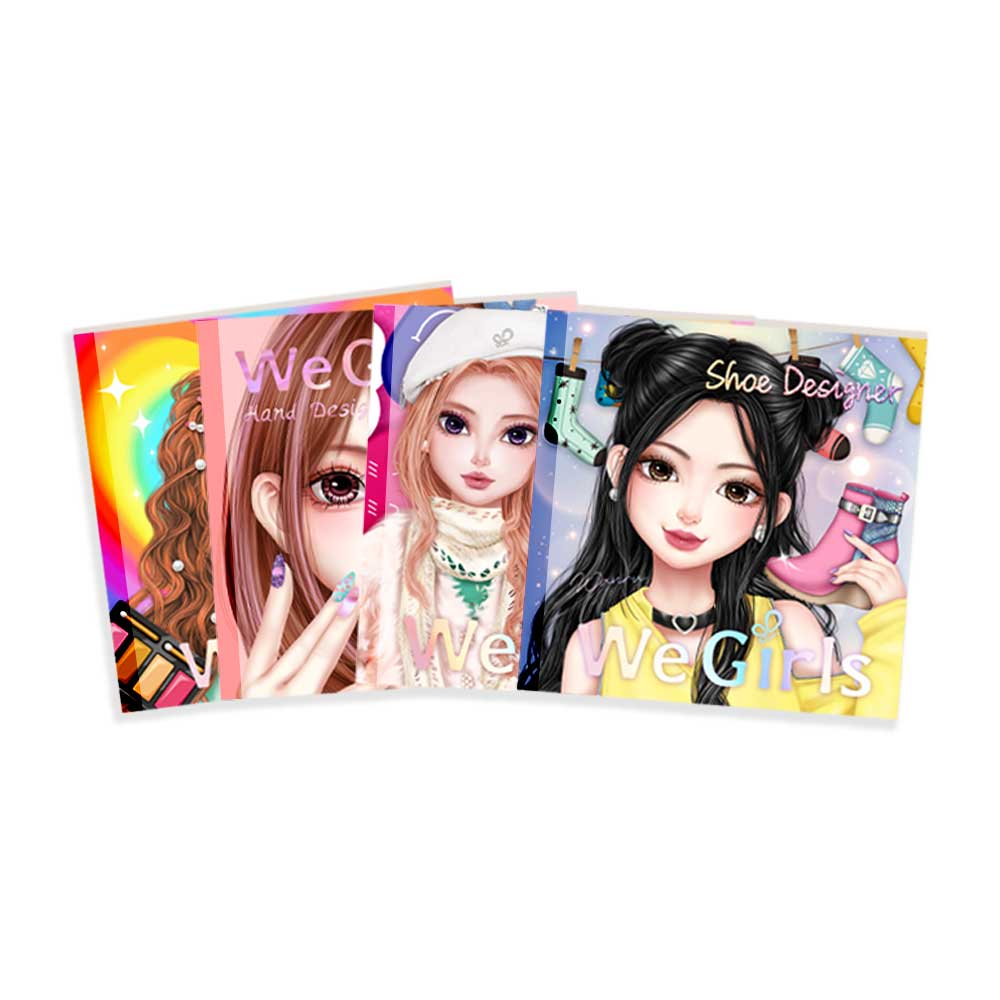 WeGirls Creative Design Coloring Books | Makeup, Fashion, Nail Art & More