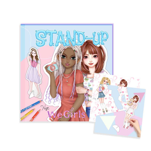 WeGirls 3D coloring book for kids - DIY pop-up art activity