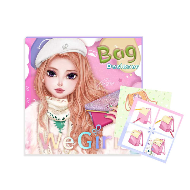 WeGirls bag design coloring book - DIY fashion activity for kids