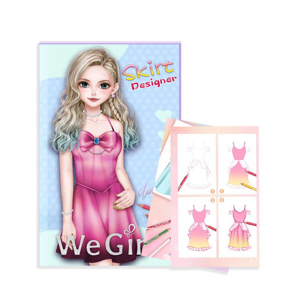 WeGirls dress coloring book for kids - DIY creative fashion design
