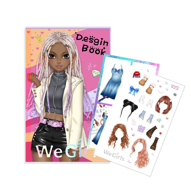 WeGirls full outfit coloring book - creative fashion design for kids