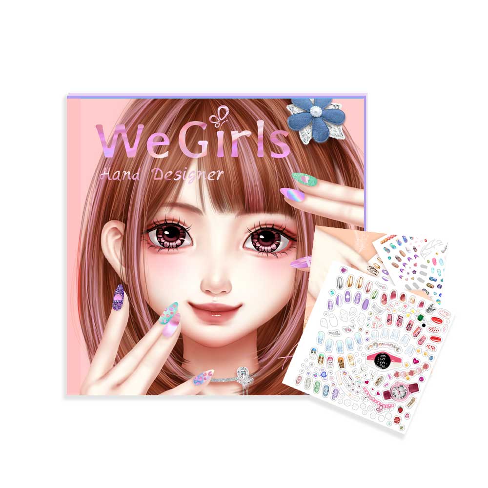 WeGirls nail art coloring book - creative DIY nail designs for kids