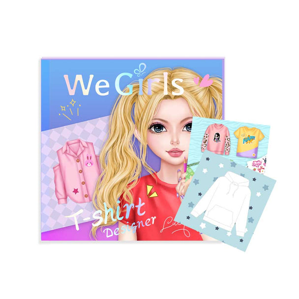 WeGirls T-shirt coloring book - DIY fashion design for kids