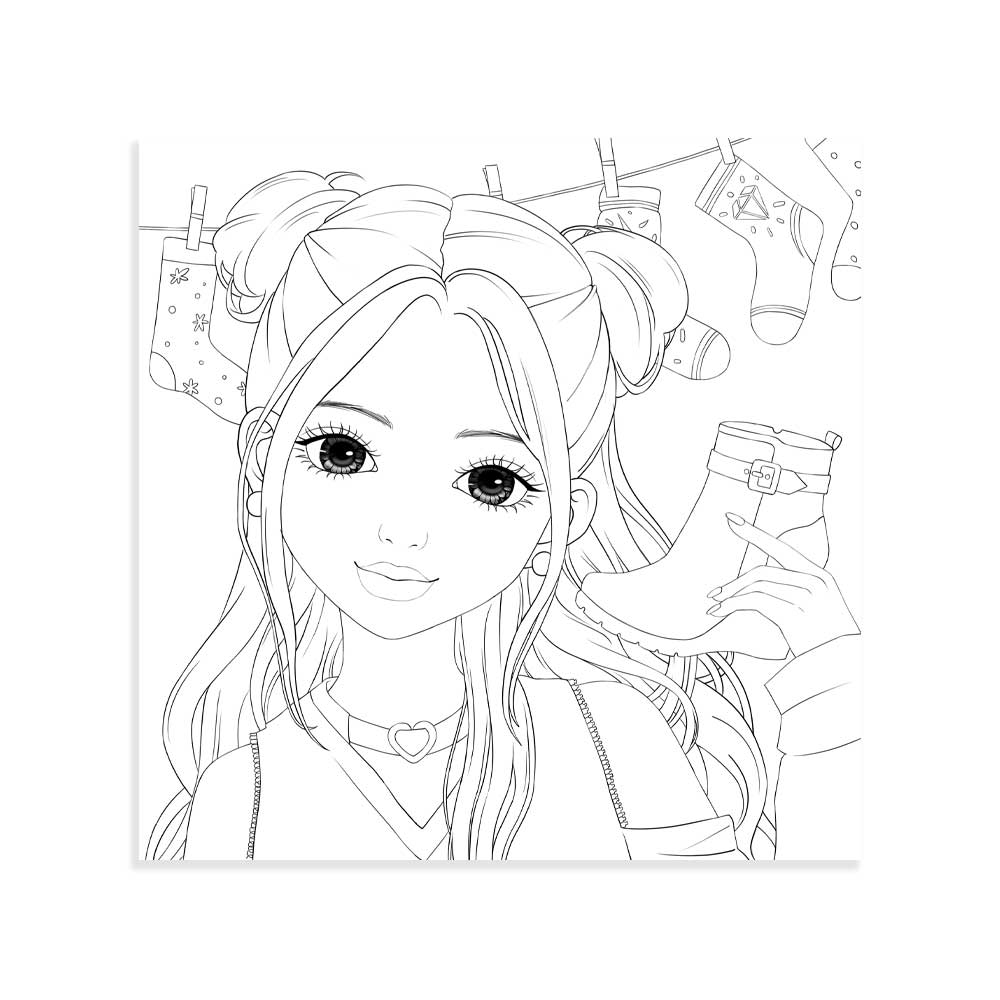 WeGirls shoe coloring page - Wanru showing creative design example