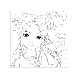 WeGirls shoe coloring page - Wanru showing creative design example