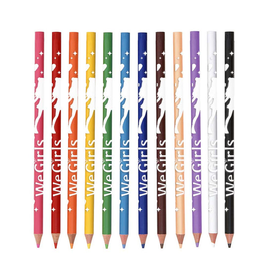 WeGirls 12-color non-toxic pencils - safe art supplies for 5+ year old children