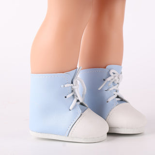 Front view of 18-inch WeGirls Akiko collector makeup artist doll