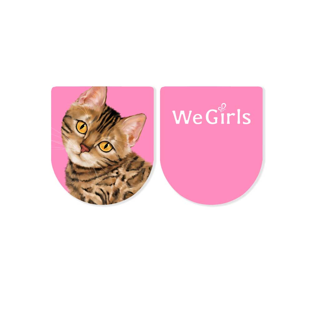 WeGirls character bookmark collection - cat designs for young readers