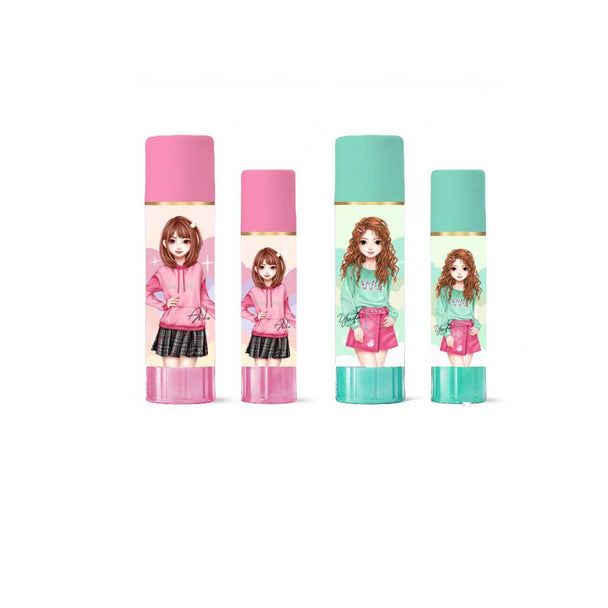 WeGirls non-toxic glue sticks for kids - pink & mint colored solid adhesive for school and craft projects