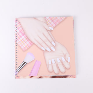 WeGirls Nail Art Design Sketches - Creative Pattern Ideas for Children's Nail Coloring Activity