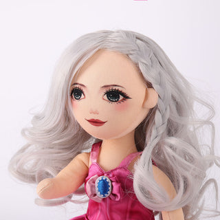 Side profile close-up showing Natasha doll's delicate facial features