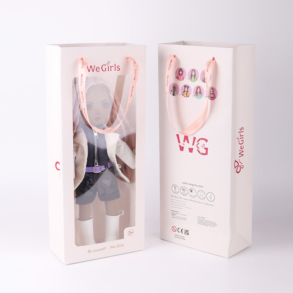 Naya fashion doll presented in elegant white gift tote packaging - ready for stylish gifting