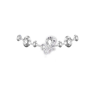 WeGirls sterling silver stage necklace - oversized crystal butterfly pendant for performance costumes