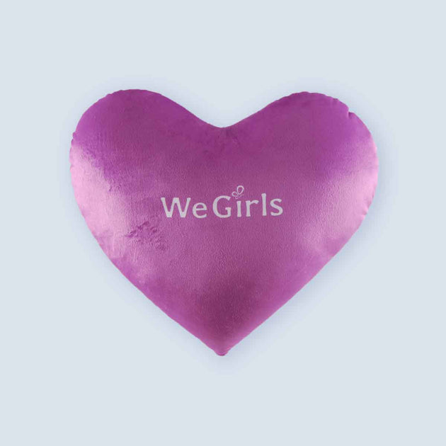 Back side design of the trio heart pillow