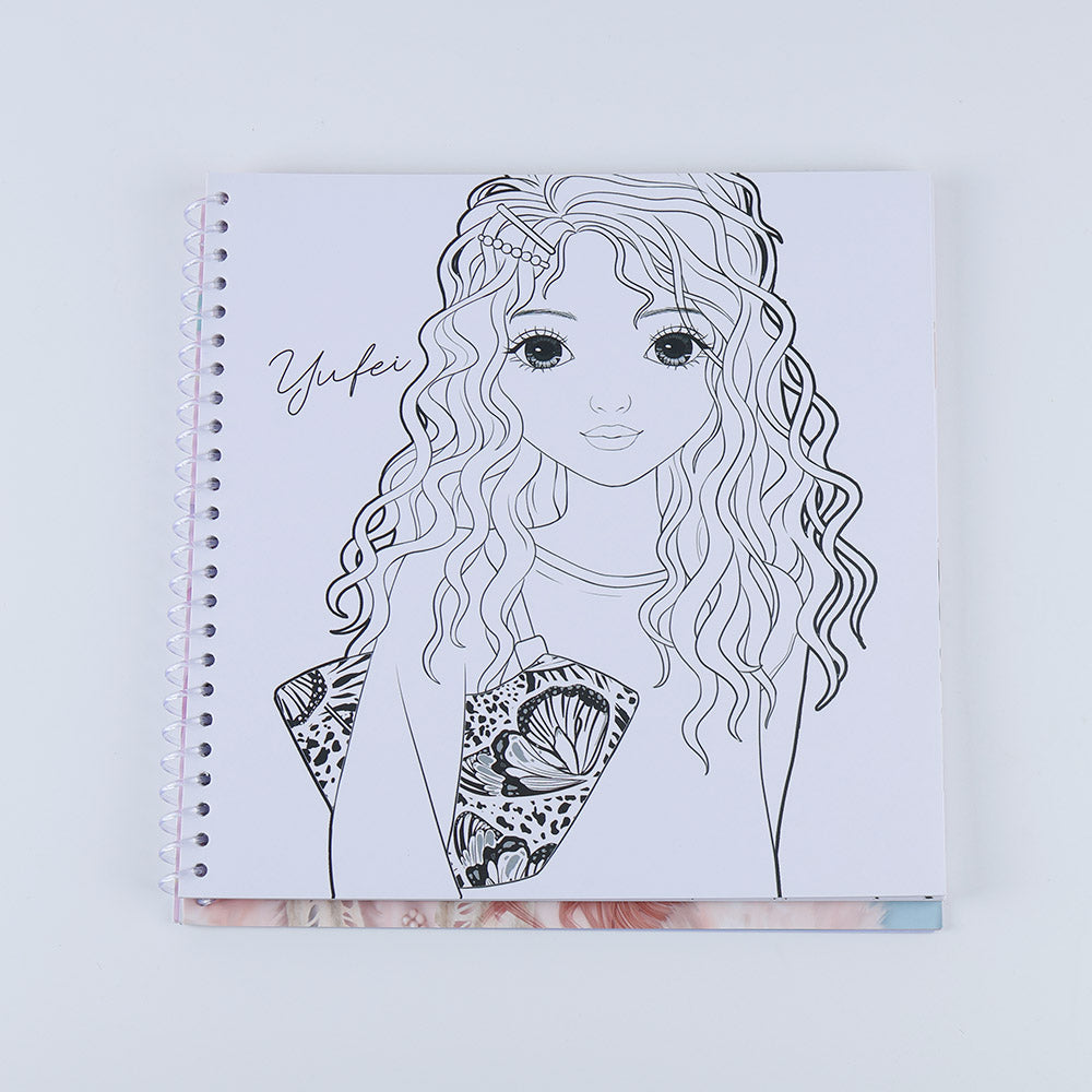 WeGirls Yufei Bag Line Art Coloring Template - Printable Purse Design Sheet for Girls' Creative Drawing Activity"