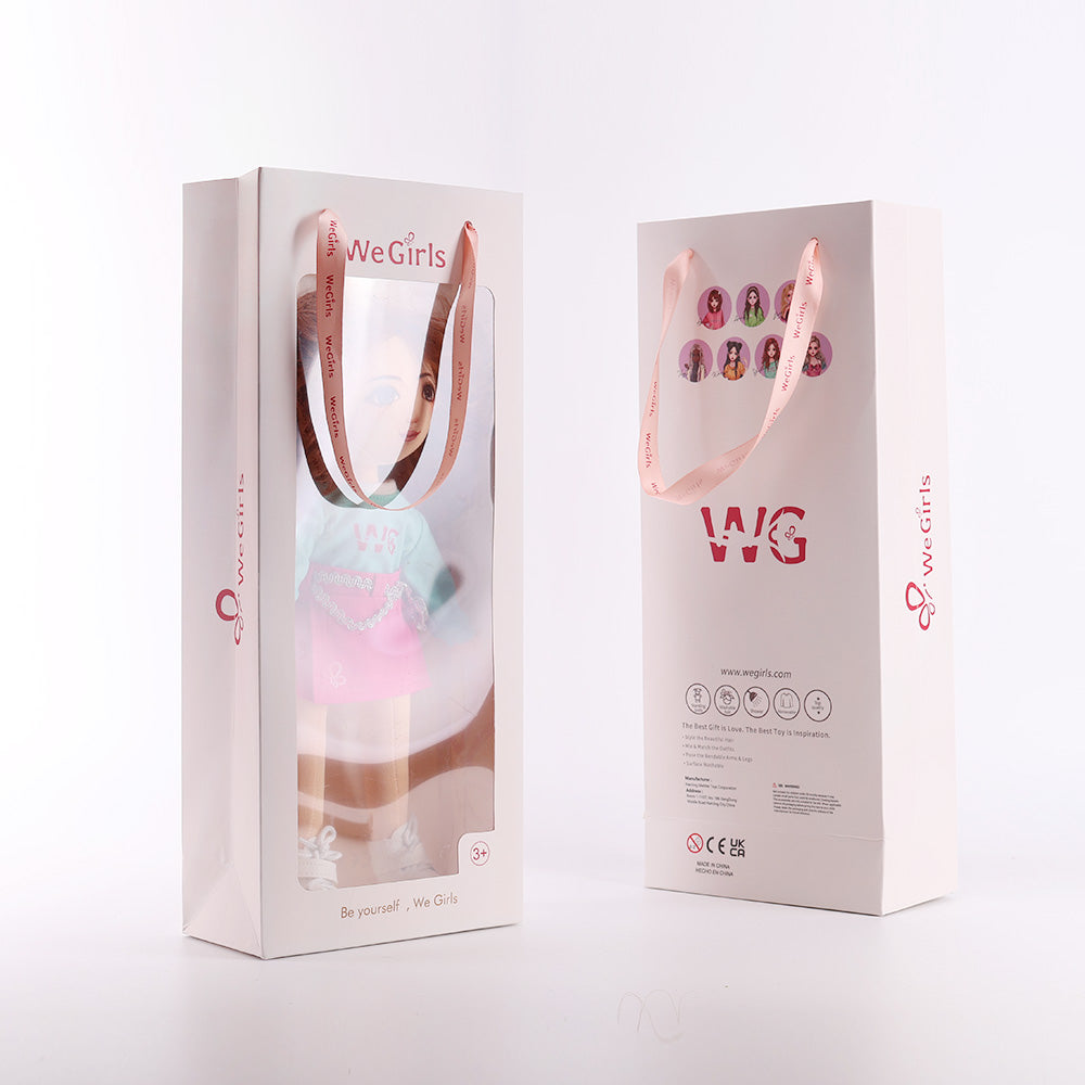 Yufei doll presented in ready-to-gift white tote packaging for special occasions